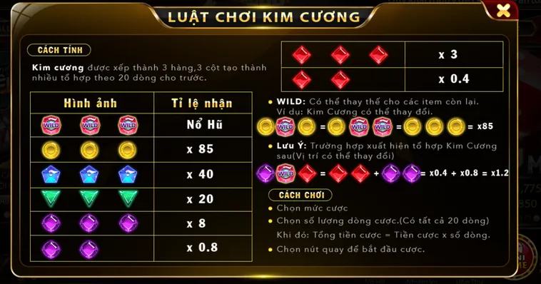 Trải Nghiệm Minigame Kim Cương Tại HitClub Đẳng Cấp Thượng Lưu Với Lối Chơi Độc Đáo