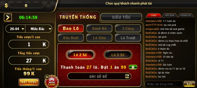 Chinh Phục Siêu Phẩm Lô Đề 1 Ăn 99 Tại HitClub Tỷ Lệ Thắng Khủng Nhất