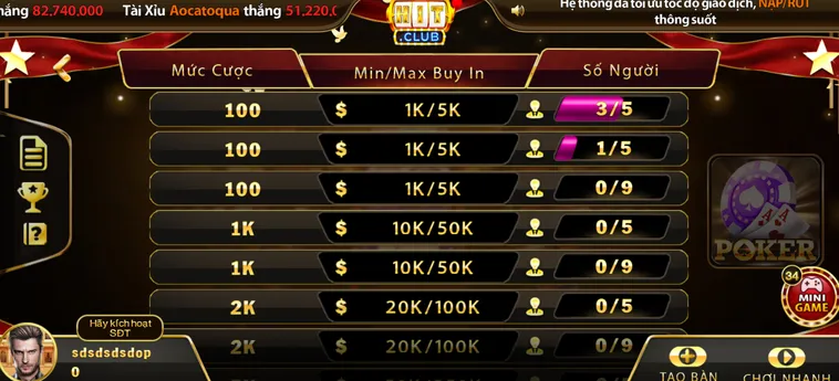 Poker Tại HitClub Sòng Bạc Đẳng Cấp Nơi Các Cao Thủ Thể Hiện Bản Lĩnh Đỉnh Cao
