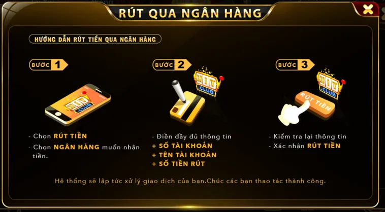 Hướng Dẫn Rút Tiền Về Ngân Hàng Tại HitClub Siêu Tốc Và An Toàn Nhất Cho Mọi Game Thủ