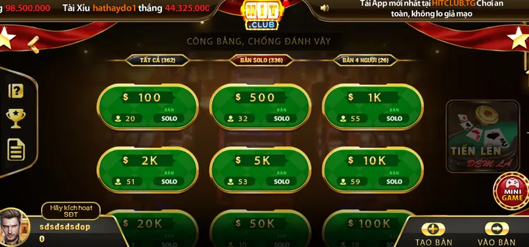 Chinh Phục Thử Thách Tiến Lên Đếm Lá Tại HitClub Với Chiến Thuật Đỉnh Cao